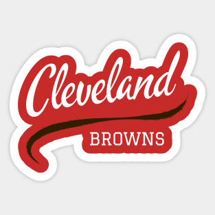 Browns Football Sticker